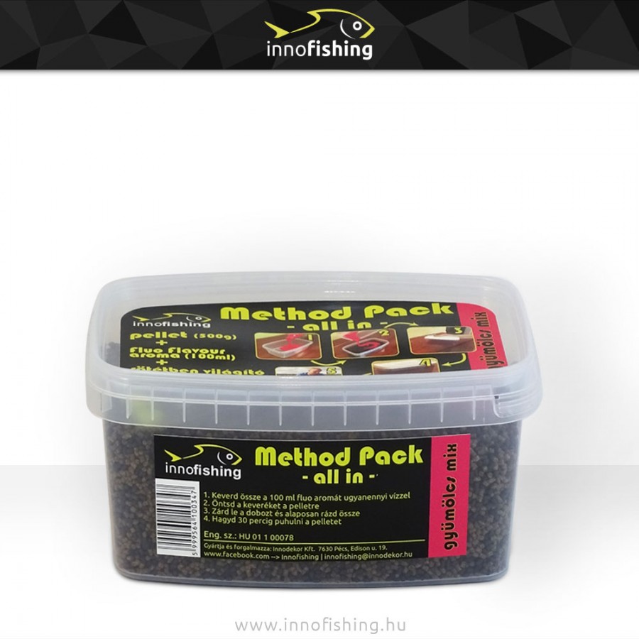 Method Pack - gyümölcs mix aromával és gumikukoricával, 500 g Method Pack - gyümölcs mix aromával és gumikukoricával, 500 g